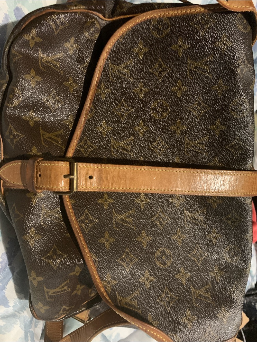 Louis Vuitton Brown Monogram Canvas Duffel with Tan Leather Trim and Straps - Picture 14 of 16